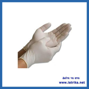 Εξεταστικά Γάντια LATEX χωρίς πούδρα (medium)
